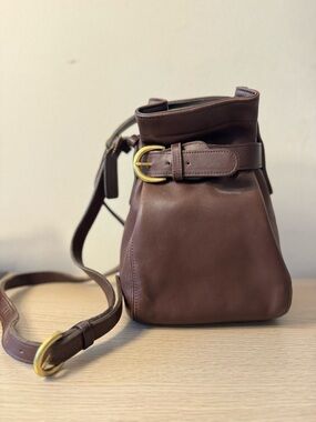 Vintage Coach Mahogany SoHo Buckle Pouch